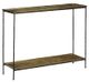 Currey & Company Boyles Black Iron/Antique Brass Console Table-0