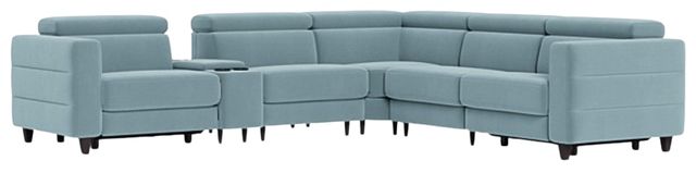Palliser® Furniture Customizable Marco 6-Piece Power Reclining Curved Sectional -0