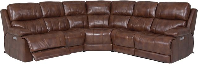 Palliser® Furniture Customizable Kenaston 5-Piece Power Reclining Curved Sectional with Power Headrest and Power Lumbar-0
