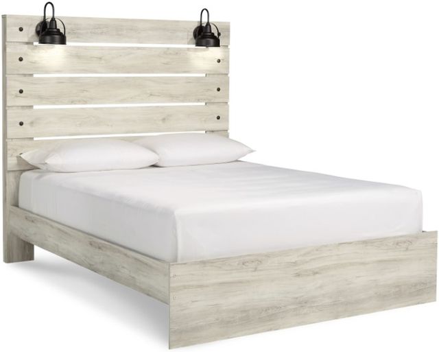 Signature Design by Ashley® Cambeck 5-Piece Whitewash Queen Panel Bed Set-1