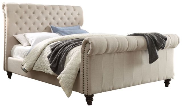 Steve Silver Co. Swanson Sand Queen Upholstered Bed-0