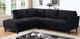 Mazin Furniture Dorian 2-Piece Black Left-Arm Facing Loveseat Sectional and Chaise-1