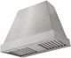 La Cornue CornuFé Euclid 36" Stainless Steel Wall Mounted Range Hood with Satin Chrome Trim-0