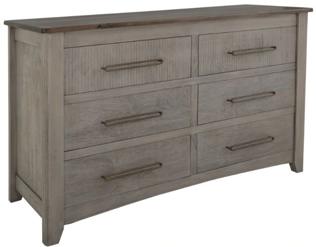 International Furniture Direct Ridge Light Gray Dresser-0
