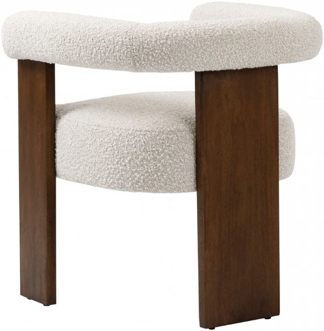 Meridian Furniture Barrel Cream/Walnut Dining Chair-3