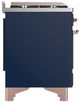 Ilve® Majestic III 40" Midnight Blue Pro Style Dual Fuel Natural Gas Range with Triple Glass Door and Copper Trim-3