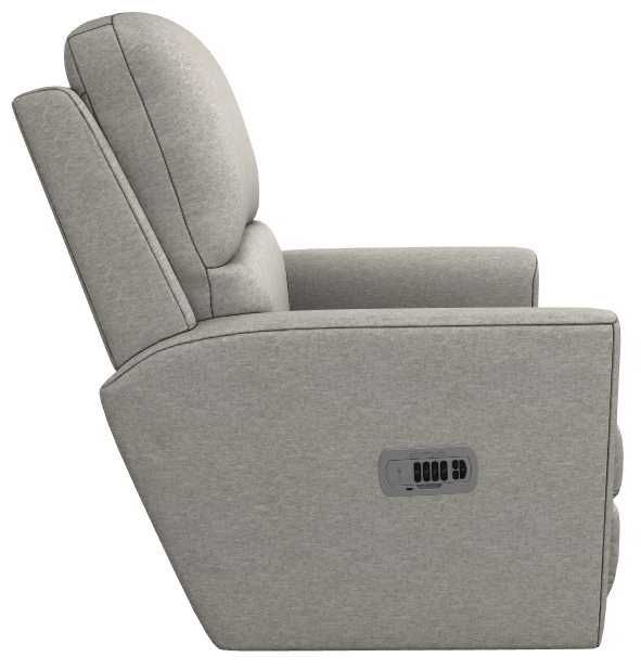 La-Z-Boy® Wynne Fog Power Wall Recliner with Headrest and Lumbar-3