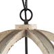 A & B Home Calder Distressed White Wooden Chandelier-2