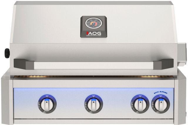 American Outdoor Grill L Series 3-Burner Stainless Steel Built-In Natural Gas Grill with Lights-0