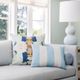 Laura Park Designs Monet's Garden Navy 22" x 22" Toss Pillow-2
