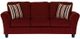 Dynasty Furniture Red Sofa-0