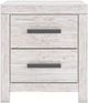 Table de chevet Cayboni de Signature Design by Ashley® - Blanc/Cendre-1