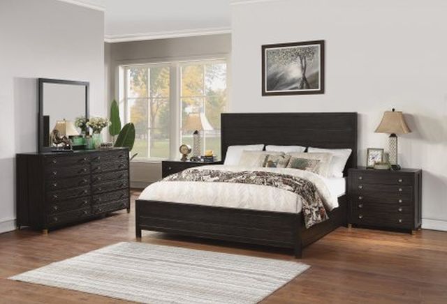 Flexsteel® Cologne Dark Brown King Bed-1