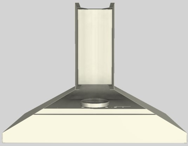Vent-A-Hood® 48" Biscuit Wall Mounted Range Hood-2