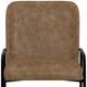 International Furniture Direct Seating Blacksmithing Matte Black/Cognac 30" Bar Stool-3