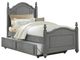 Vaughan-Bassett French Market Zinc Youth Trundle Unit-0