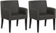 Coaster® Catherine 2-Piece Black/Charcoal Grey Upholstered Dining Arm Chair Set-1