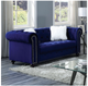 Furniture of America® Giacomo Blue Loveseat-0