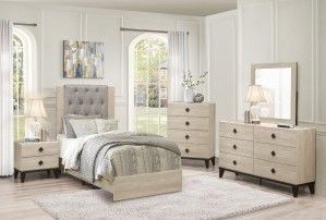 Mazin Furniture Whiting Gray Twin Youth Bed-2