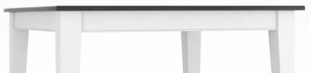 Canadel Customizable Gourmet Peppercorn Washed 36"H  Dining Table with Dove White Legs-1