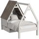 Westwood Design Lodge Cookies/Cream Youth Twin Panel Storage Bed with Half Roof and Window-0