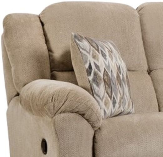 HomeStretch Newport Fawn Manual Reclining Loveseat-1