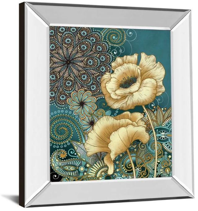 Classy Art Inspired Blooms 2 by Conrad Knutsen Mirror Framed Wall Art-1