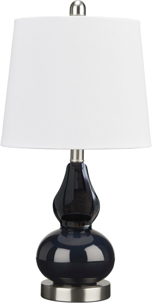 Signature Design by Ashley® Makana Navy Glass Table Lamp-0