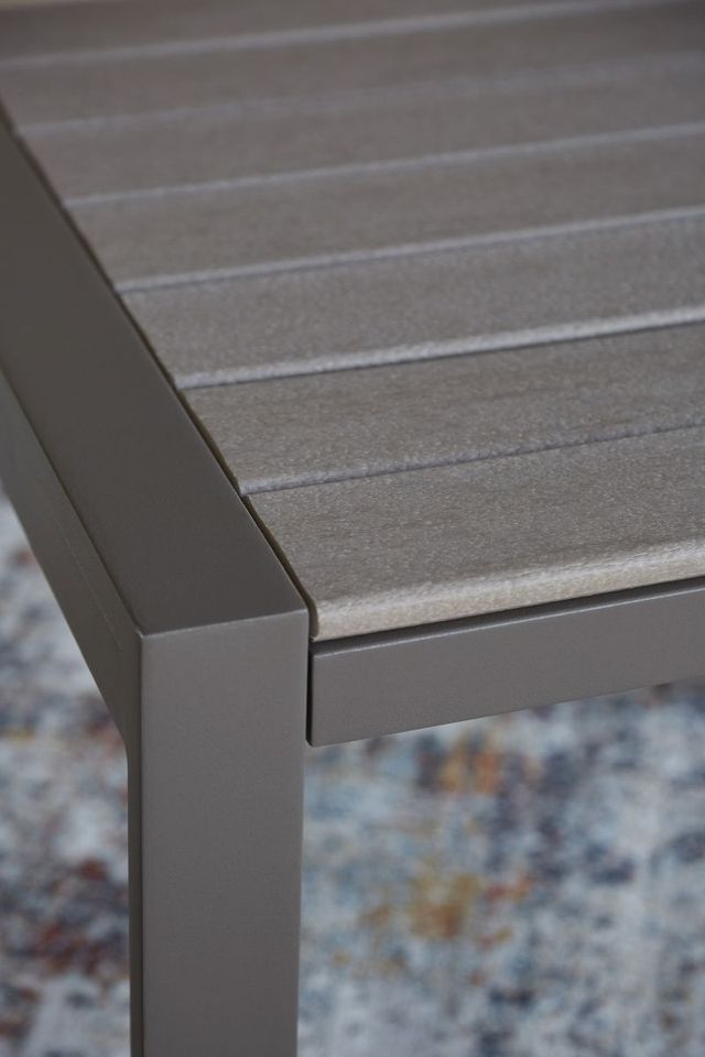 Signature Design by Ashley® Tropicava Taupe Outdoor End Table-1