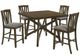 Coaster® Canfield 5-Piece Brown Counter Height Dining Set-0