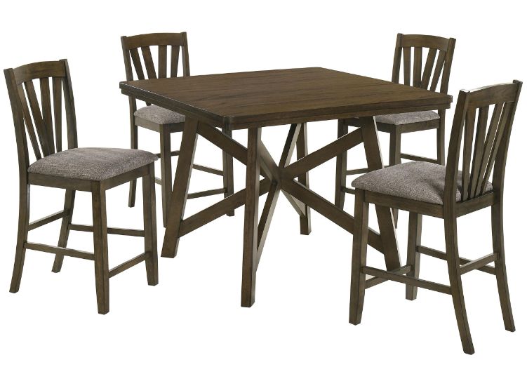 Coaster® Canfield 5-Piece Brown Counter Height Dining Set