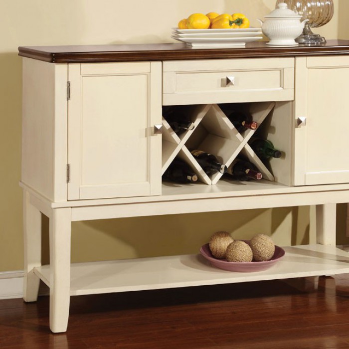 Furniture of America Dover Server with Cherry Top - Thumbnail 4