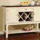 Furniture of America® Dover Vintage White Server with Cherry Top -2
