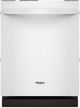 Whirlpool® 24" White Top Control Built In Dishwasher-0