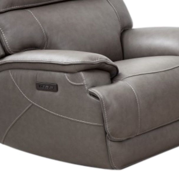 Cheers by Man Wah Naples Taupe Zero Gravity Power Recliner-1