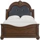 Elements International Cadenza Black/Brown Queen Upholstered Panel Bed-3