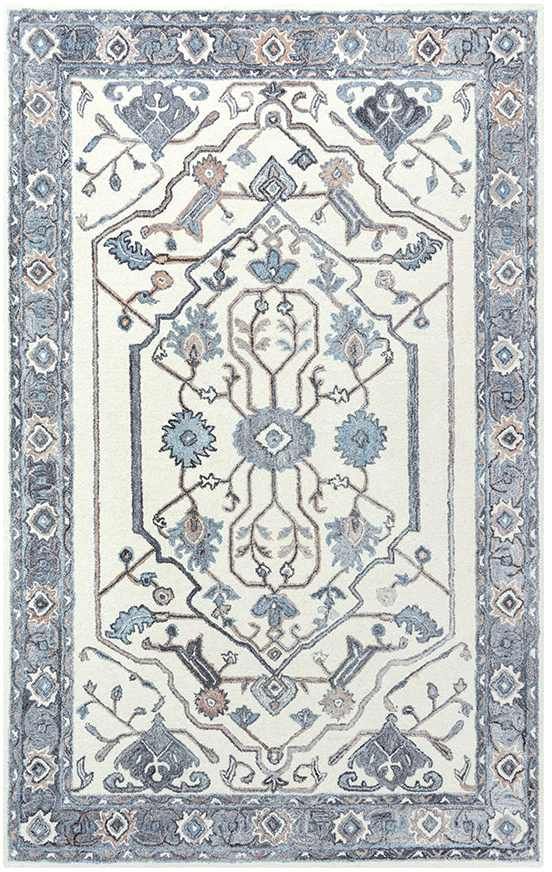Rizzy Home Essence Neutral 5'x8' Rectangular Rug-0