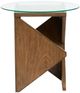 Magnussen Home® Vector Russet Brown Round Accent Table-3