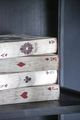 A & B Home 4-Piece Beige Ace Playing Cards Book Box Set-4