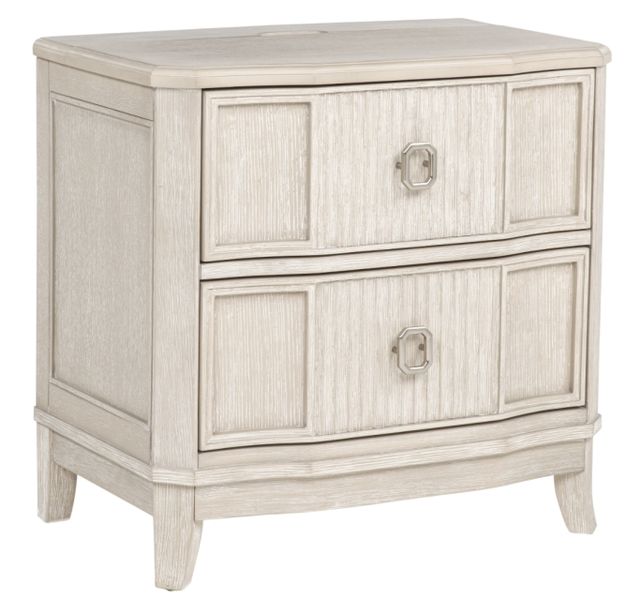 Crown Mark Napoli Beige Nightstand with USB-0