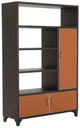 Michael Amini® 21 Cosmopolitan™ 2-Piece Diablo Orange/Umber Bookcase-2