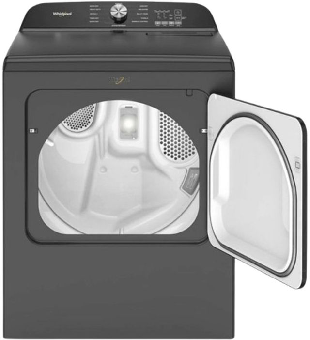 Whirlpool® 7 Cu. Ft. Volcano Black Front Load Electric Dryer with Moisture Sensor-1