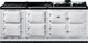 AGA™ eR7 Classic Cast Iron 83" Pearl Ashes Pro Style Dual Fuel Range-0