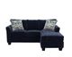 J Furniture Sophia Navy Sofa Chaise-1