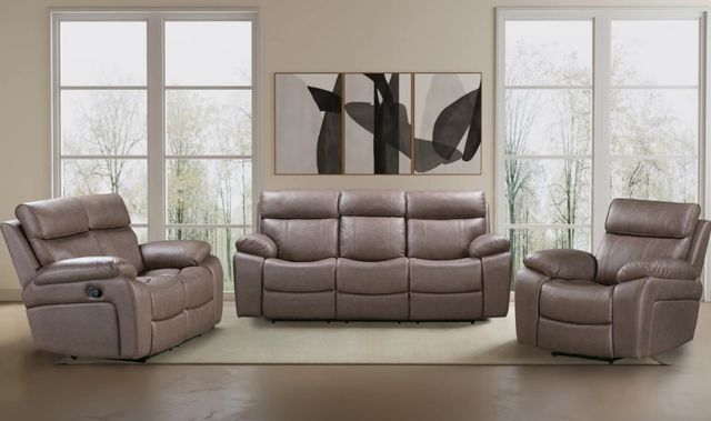 Parker House® Theon Stokes Toffee Manual Reclining Loveseat-2