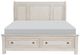 Homelegance® Bethel Wire-Brushed White Queen Storage Sleigh Platform Bed-2