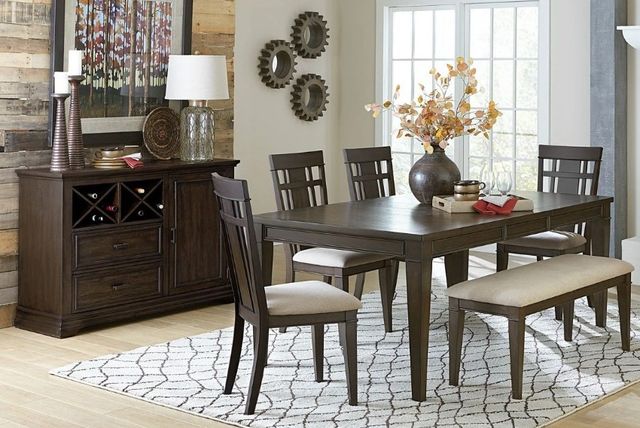 Homelegance® Makah Beige/Dark Brown Dining Side Chair-1