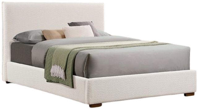 IFDC Beige/Cream King Platform Bed-0