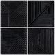 Crestview Collection Graham II 4-Piece Black Wall Art Set-0