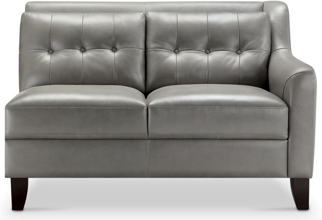 Leather Italia™ Cambria Malibu Gray Right Arm Facing Loveseat-0